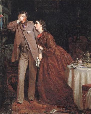 George Elgar Hicks Woman's Mission:Companion of Manhood Norge oil painting art